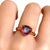 Triangle Mystery Quartz electroformed copper ring | Custom size