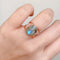 Double band labradorite handmade electroformed copper ring | Ready to ship in size US6/ES12