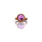 Vitrail light Swarovski crystal electroformed copper ring | Custom Size