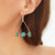 Triangle amazonite earrings