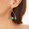 Triangle amazonite earrings