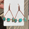 Triangle amazonite earrings