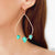 Light green opalite earrings