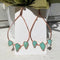 Light green opalite earrings