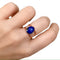 Double band lapis lazuli handmade electroformed copper ring | Ready to ship in size US6,5/ES13